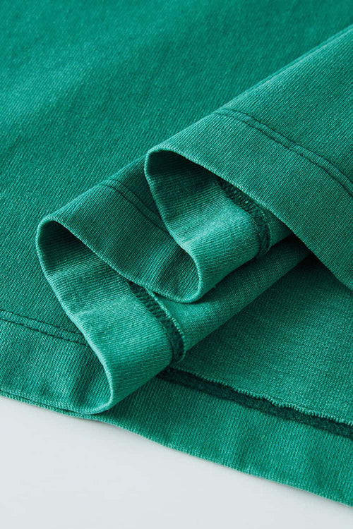 Relaxed Washed Cotton Tee - Green