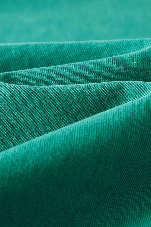 Relaxed Washed Cotton Tee - Green