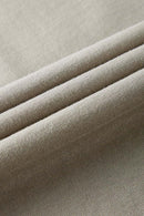 Heavyweight Relaxed Wide-Shoulder Cotton Sleeveless Top in Grayish Green - fabric texture close-up