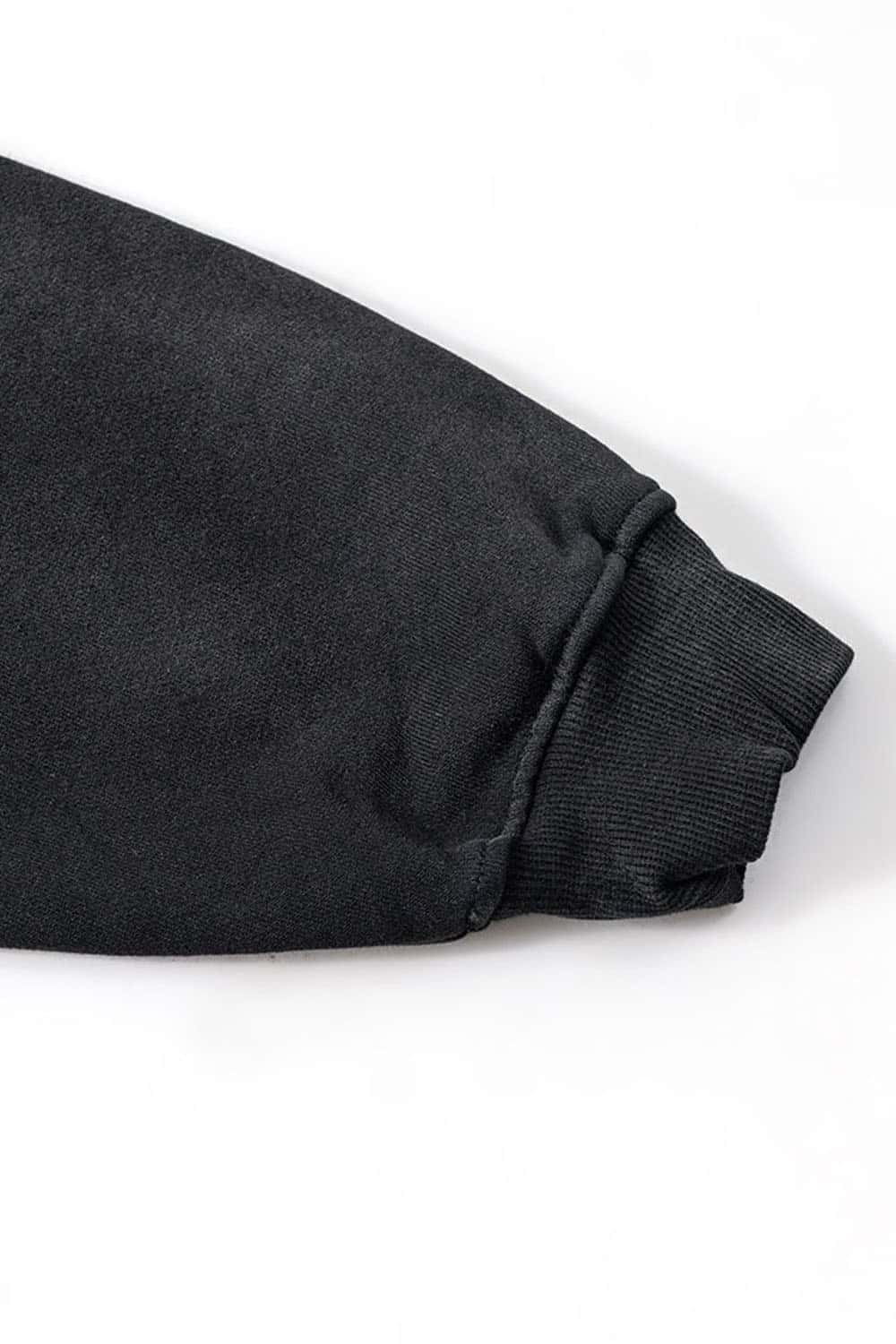 Wax-Dyed Vintage Crewneck - Black