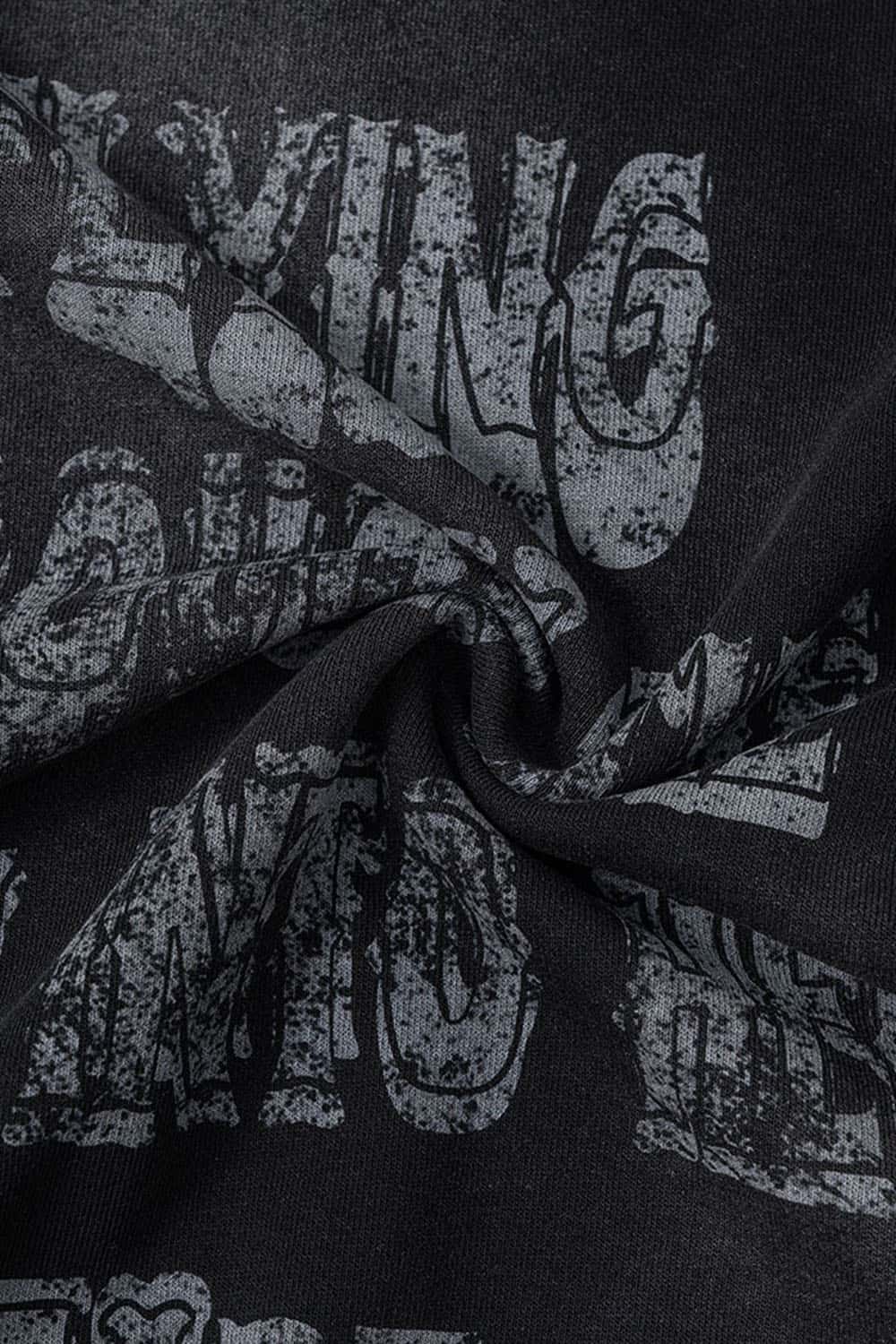 Wax-Dyed Vintage Crewneck - Black
