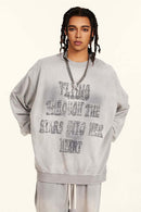 Wax-Dyed Vintage Crewneck - Light Gray