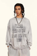 Wax-Dyed Vintage Crewneck - Light Gray