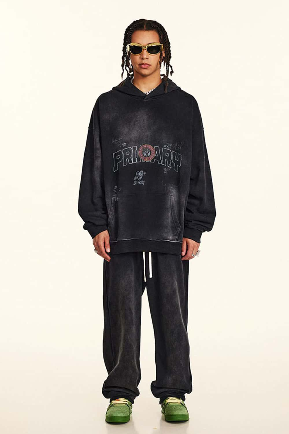 Vintage-Inspired Oversized Hoodie - Post-Apocalyptic Streetwear in a Comfortable Fit