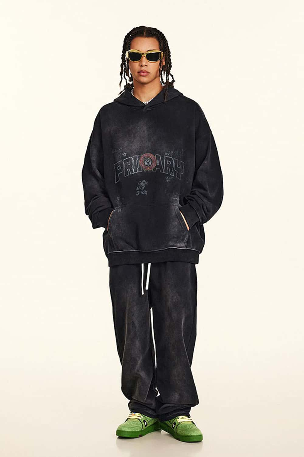 Vintage-Inspired Oversized Hoodie - Post-Apocalyptic Streetwear in a Comfortable Fit