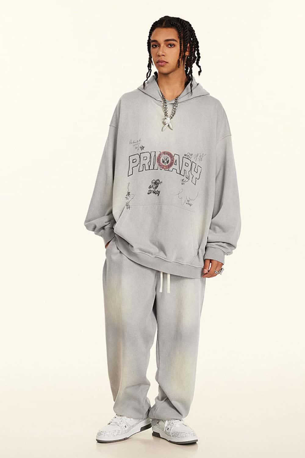 Vintage-Inspired Oversized Hoodie - Post-Apocalyptic Streetwear in a Comfortable Fit