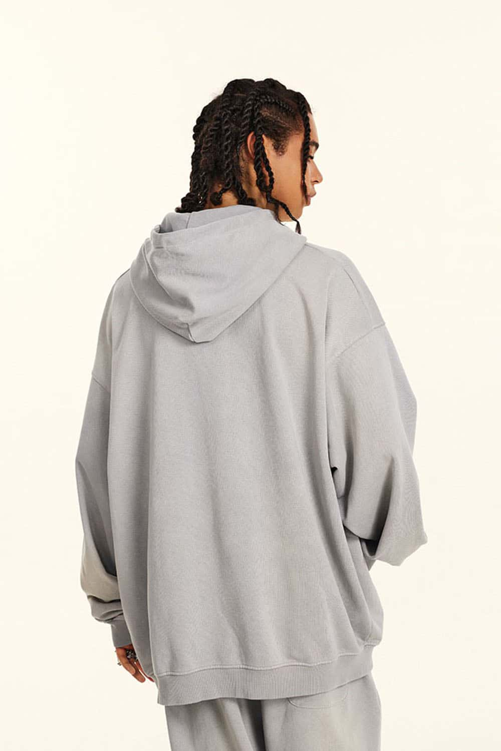 Vintage-Inspired Oversized Hoodie - Post-Apocalyptic Streetwear in a Comfortable Fit