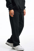 Heavyweight Essential Straight-Leg Sweatpants - Black
