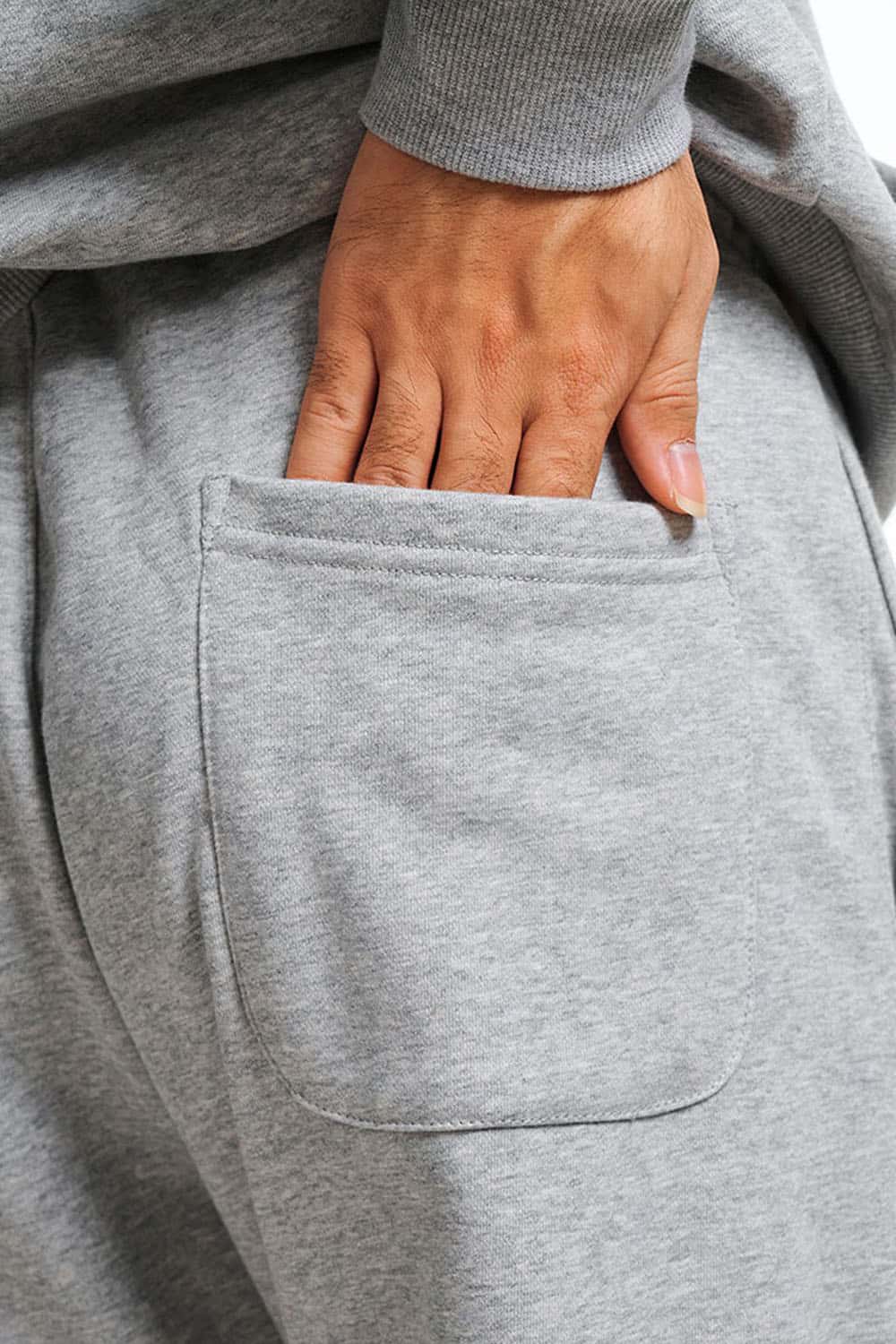 Heavyweight Essential Straight-Leg Sweatpants - Flower Gray