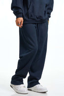 Heavyweight Essential Straight-Leg Sweatpants - Midnight Blue