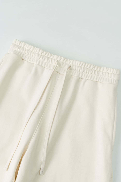 Heavyweight Essential Straight-Leg Sweatpants - Milky White