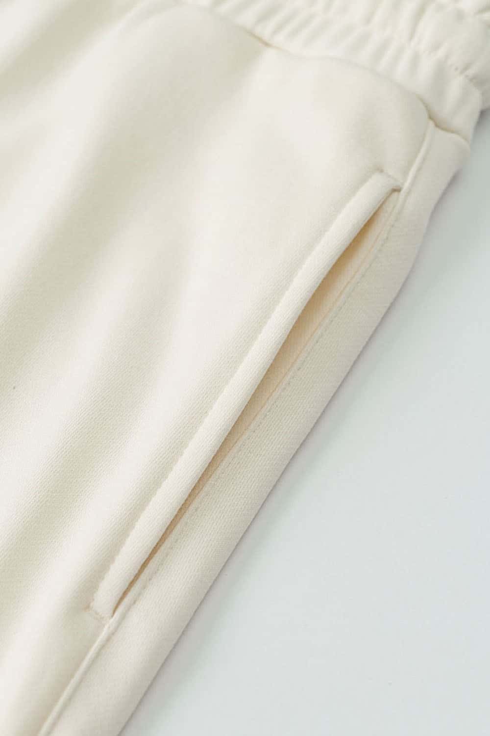 Heavyweight Essential Straight-Leg Sweatpants - Milky White