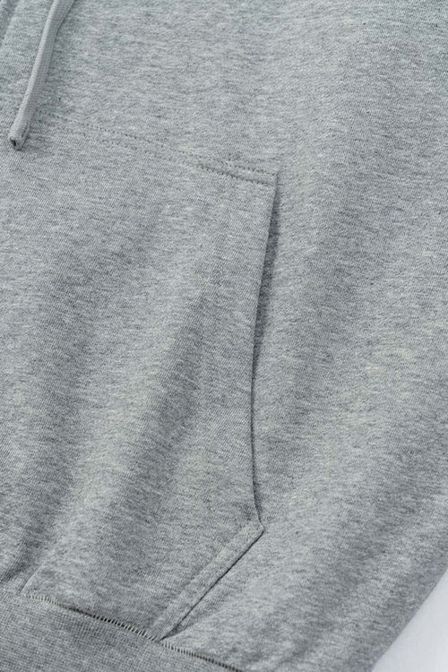 Heavyweight Vintage Zip-Up Hoodie - Flower Gray