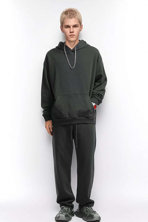 Essential Solid Pullover Hoodie - Charcoal