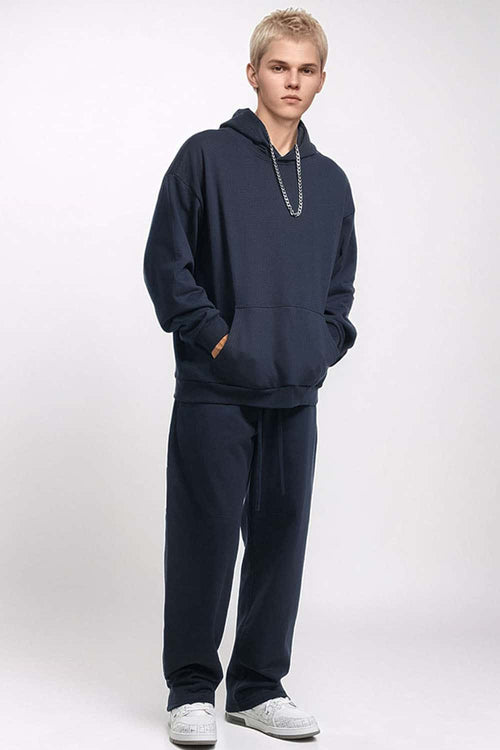 Essential Solid Pullover Hoodie - Midnight Blue
