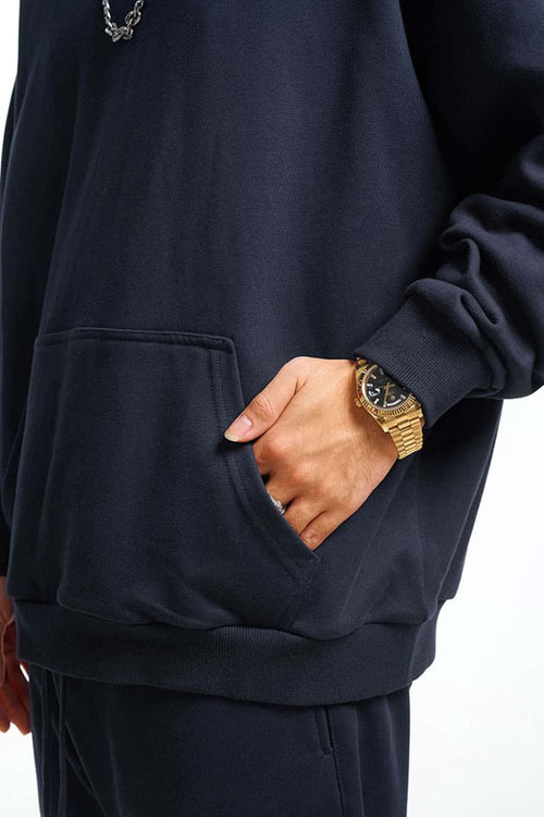 Essential Solid Pullover Hoodie - Midnight Blue