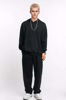 Essential Solid Pullover Hoodie - Black