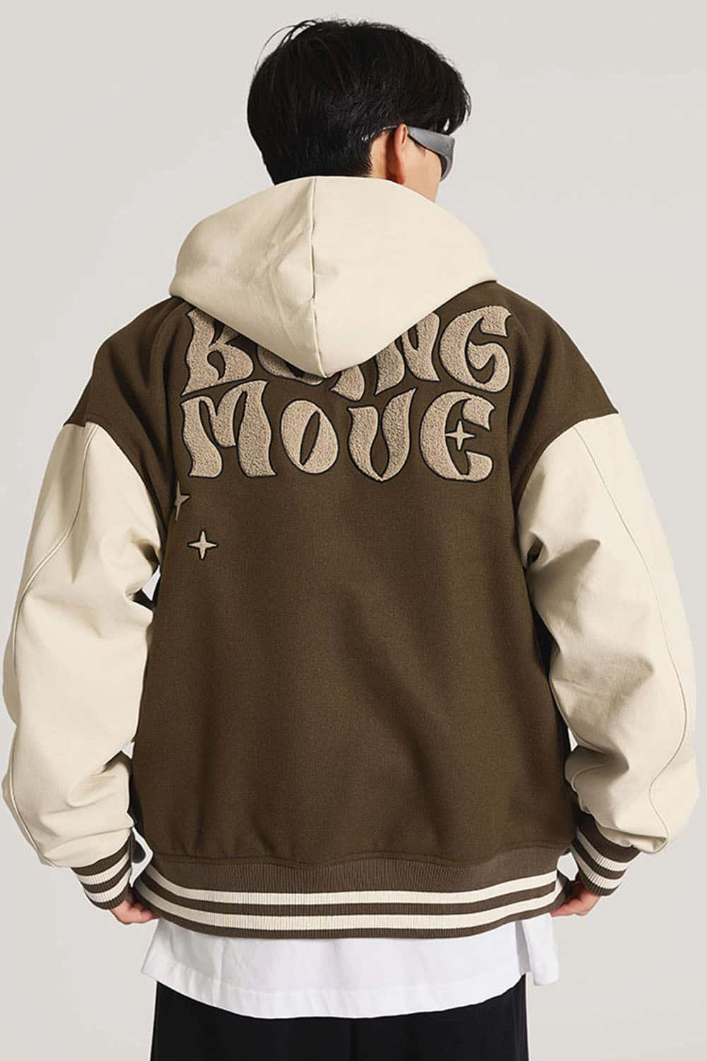 Heavyweight Towel Embroidery Letter Varsity Jacket