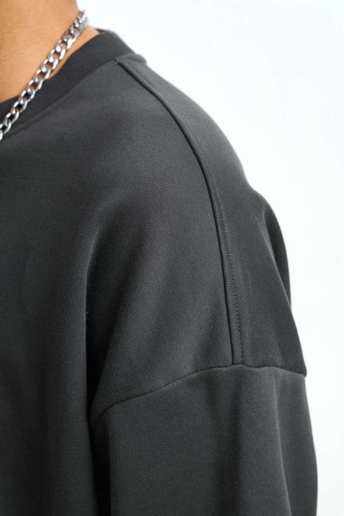 Heavyweight French Terry Crewneck - Charcoal