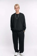 Heavyweight French Terry Crewneck - Black