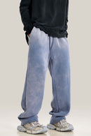 Heavyweight Wide-Leg Fleece Sweatpants - Blue