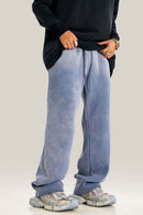 Heavyweight Wide-Leg Fleece Sweatpants - Blue
