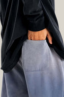 Heavyweight Wide-Leg Fleece Sweatpants - Blue