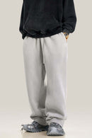 Heavyweight Wide-Leg Fleece Sweatpants - Light Gray
