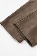 Heavyweight Wide-Leg Fleece Sweatpants - Brown