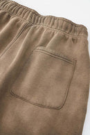 Heavyweight Wide-Leg Fleece Sweatpants - Brown