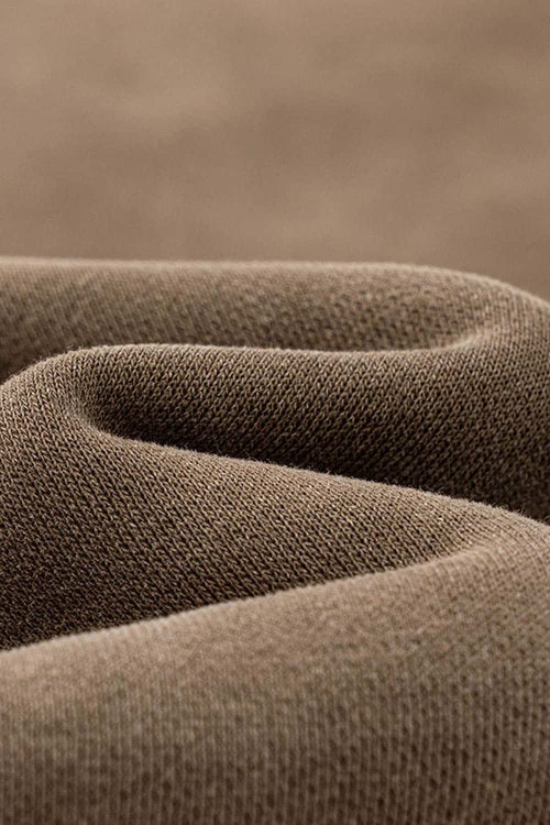 Heavyweight Wide-Leg Fleece Sweatpants - Brown