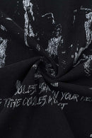 Distressed Band Graphic Long Sleeve Tee - Vintage Black