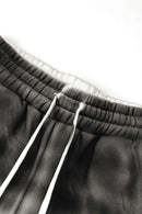 Gradient Wash Wide-Leg Sweatpants - White