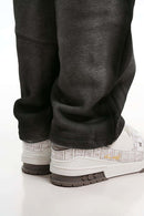 Gradient Wash Wide-Leg Sweatpants - Flower Gray