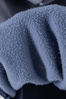 Durable Washed Gradient Fleece Hoodie - Blue
