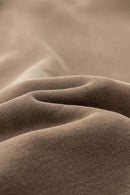 Durable Washed Gradient Fleece Hoodie - Brown