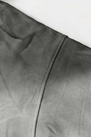 Acid Wash Fleece Lined Hoodie - Flower Gray