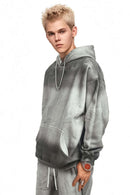 Acid Wash Fleece Lined Hoodie - White