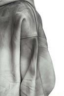 Acid Wash Fleece Lined Hoodie - White