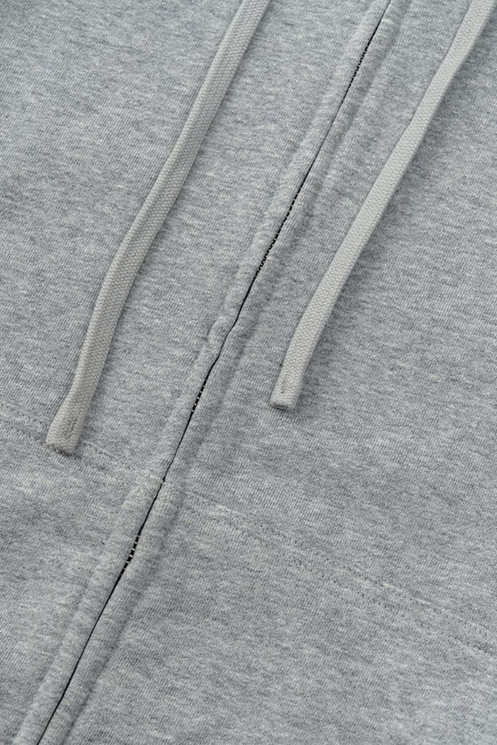 Trendy Zip-Up Hoodie with Graphic Logo