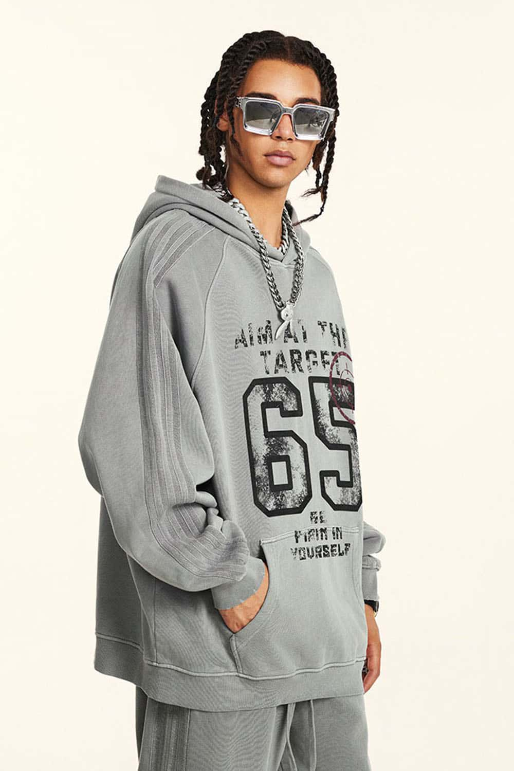 Direct-to-Garment Digital Print Sports Hoodie