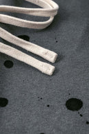 Vintage Washed Graphic Joggers - Dark Gray