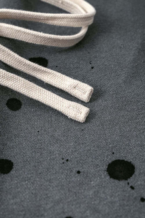 Vintage Washed Graphic Joggers - Dark Gray