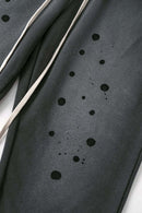 Vintage Washed Graphic Joggers - Dark Gray