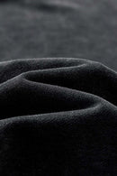 Breathable Distressed Raw-Edge Cotton Sweatshirt in Fried Snowflakes - decorative detail