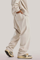 Heavyweight Relaxed Straight Sweatpants - Rice Apricot