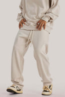 Heavyweight Relaxed Straight Sweatpants - Rice Apricot