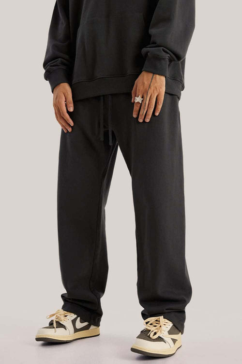 Heavyweight Relaxed Straight Sweatpants - Charcoal