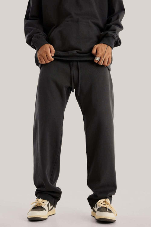 Heavyweight Relaxed Straight Sweatpants - Charcoal