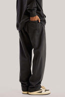 Heavyweight Relaxed Straight Sweatpants - Charcoal